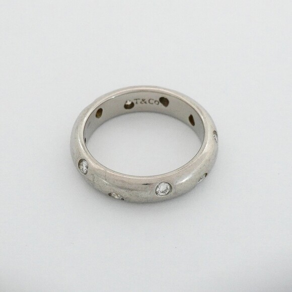 Tiffany & Co. Somerset Band with Diamonds Sterling Silver  TIFFANY Silver Diamond Ring